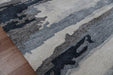 Hand Tufted Abstract Dark Grey Color Carpet - WoodenTwist