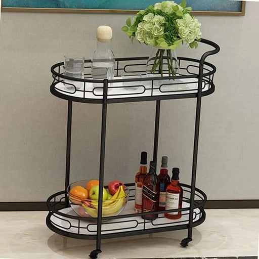 Luxurious Design Bar Cart with Marble Top