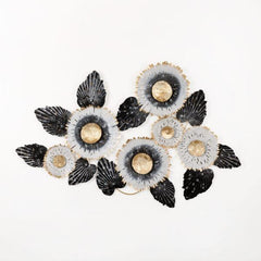 Black & White Sun Flower Stylish Wall Art - WoodenTwist