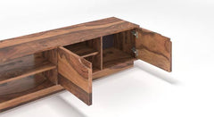 Elegante Handmade Solid Sheesham Wood TV Unit for Living Room - WoodenTwist