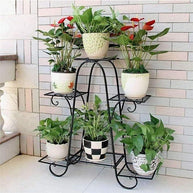 6 Tier Plant Stands, Flower Pot Holder Shelf - WoodenTwist