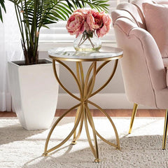 Elegant flower design side table