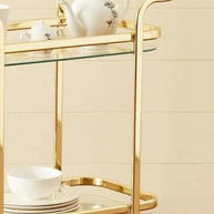 Trendy beverage cart with side handles