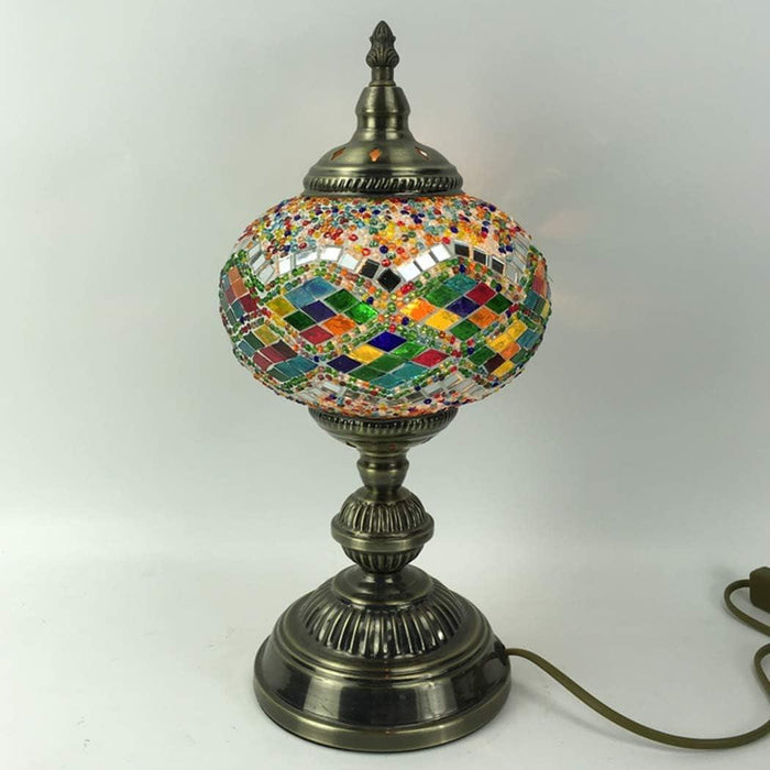 LED Bulb Included with Mosaic Table Lamp