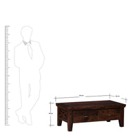 Wooden Handmade Solid Sheesham Wood Coffee Table - WoodenTwist