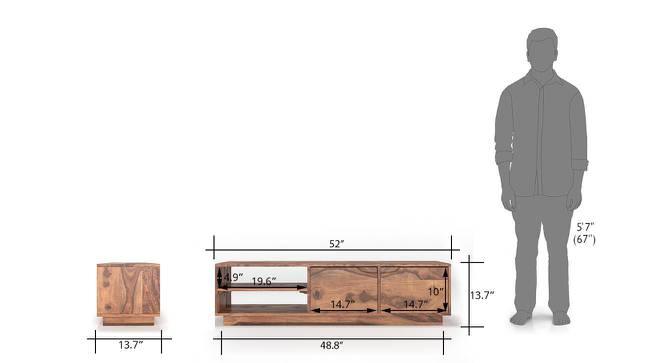 Elegante Handmade Solid Sheesham Wood TV Unit for Living Room - WoodenTwist