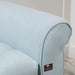 Wooden Twist Zamansız Button Tufted Design Premium Wood 2 Seater Storage Bench (Light Sky) - WoodenTwist