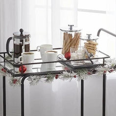 Luxurious Bar Cart with Smooth Rolling Wheels