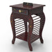 Wooden Hand Carved Side Table - WoodenTwist