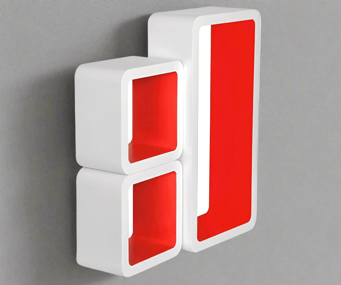 Wooden Twist Grande Cube Floating Wall Shelves ( Set of 3 ) - WoodenTwist