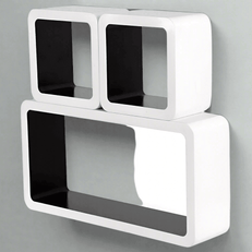 Wooden Twist Grande Cube Floating Wall Shelves ( Set of 3 ) - WoodenTwist