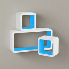 Wooden Twist Grande Cube Floating Wall Shelves ( Set of 3 ) - WoodenTwist