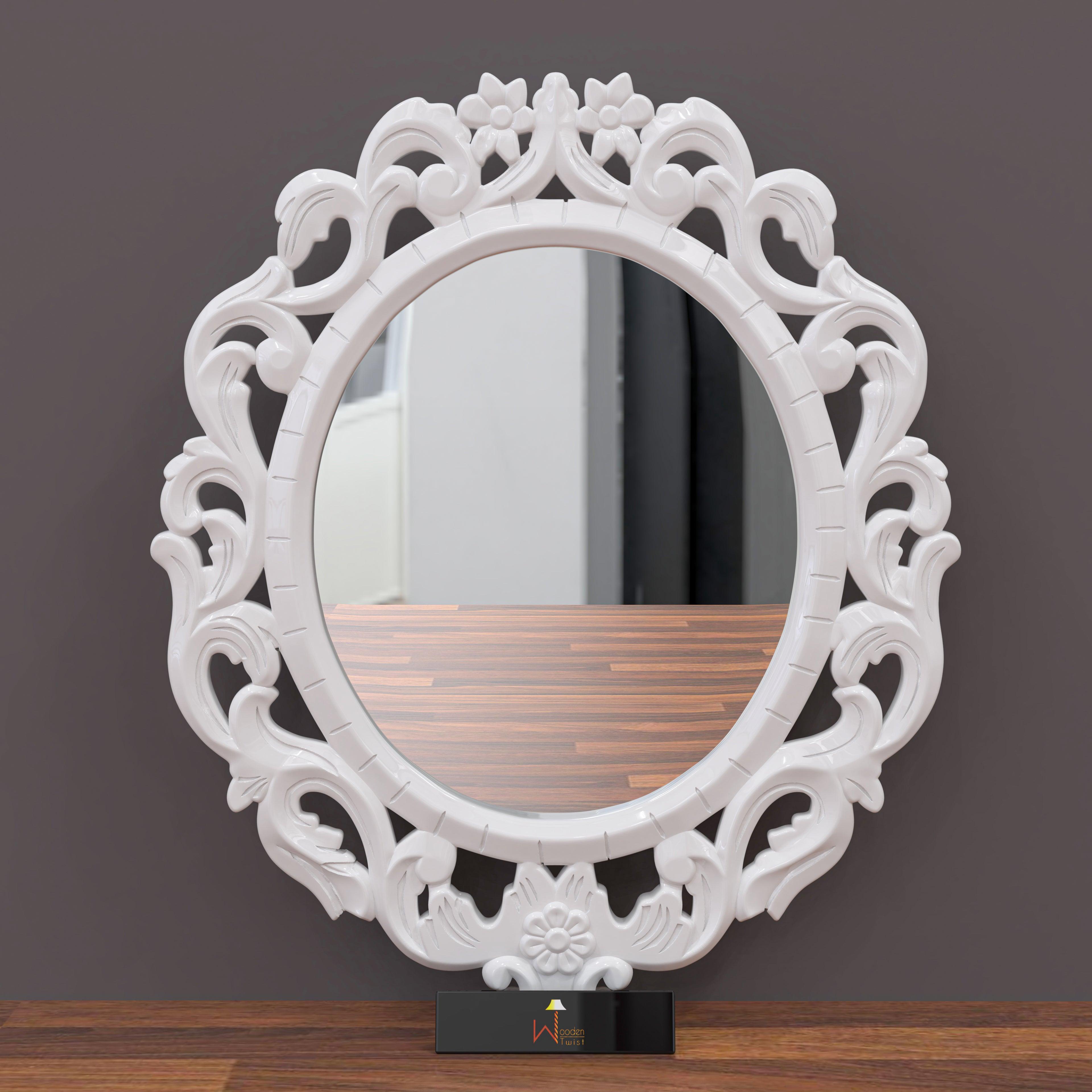 Buy Modern Decorative Wooden Wall Mirror Bathroom Mirror-Online ...