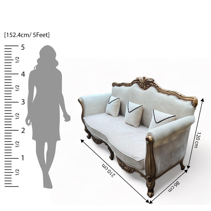 Generous 3-Seater Dimensions