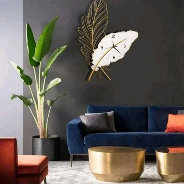 Abstract Leaf Clock Design 