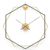 Abstract Metal Frame Clock 