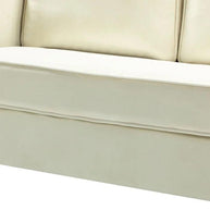 Wooden Twist Avión Solid Wood Loveseat 2-Seater Bench with Two Cushions - WoodenTwist