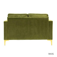 Wooden Twist Avión Solid Wood Loveseat 2-Seater Bench with Two Cushions - WoodenTwist