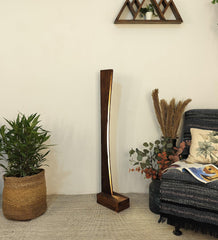 Arc LED Wooden Floor Lamp - WoodenTwist