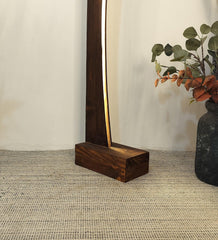 Arc LED Wooden Floor Lamp - WoodenTwist