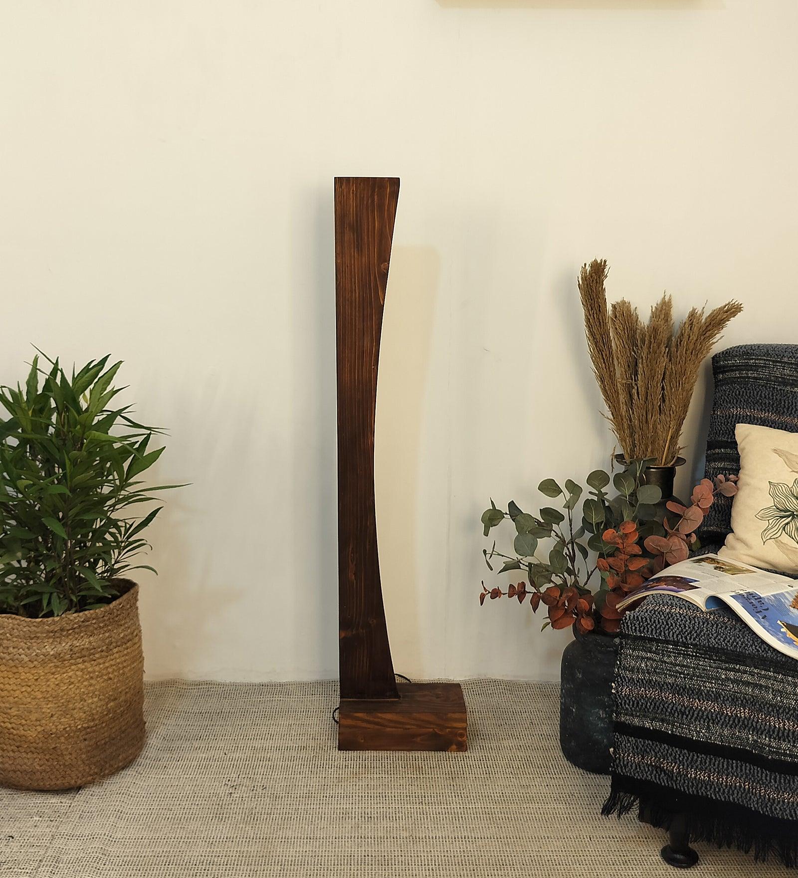 Arc LED Wooden Floor Lamp - WoodenTwist