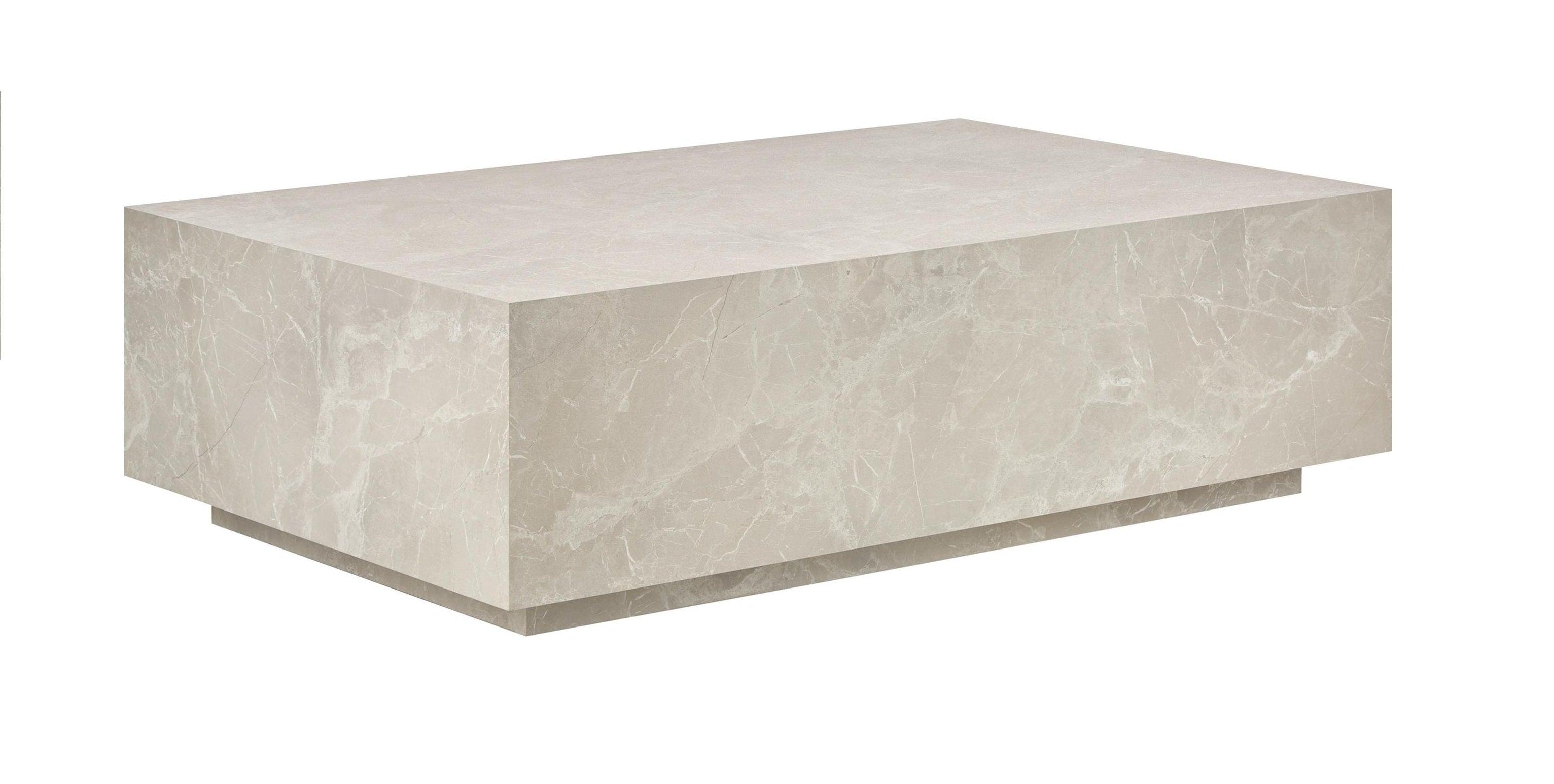 NAPLES Coffee Table With MERQUINA Marble Finish - WoodenTwist