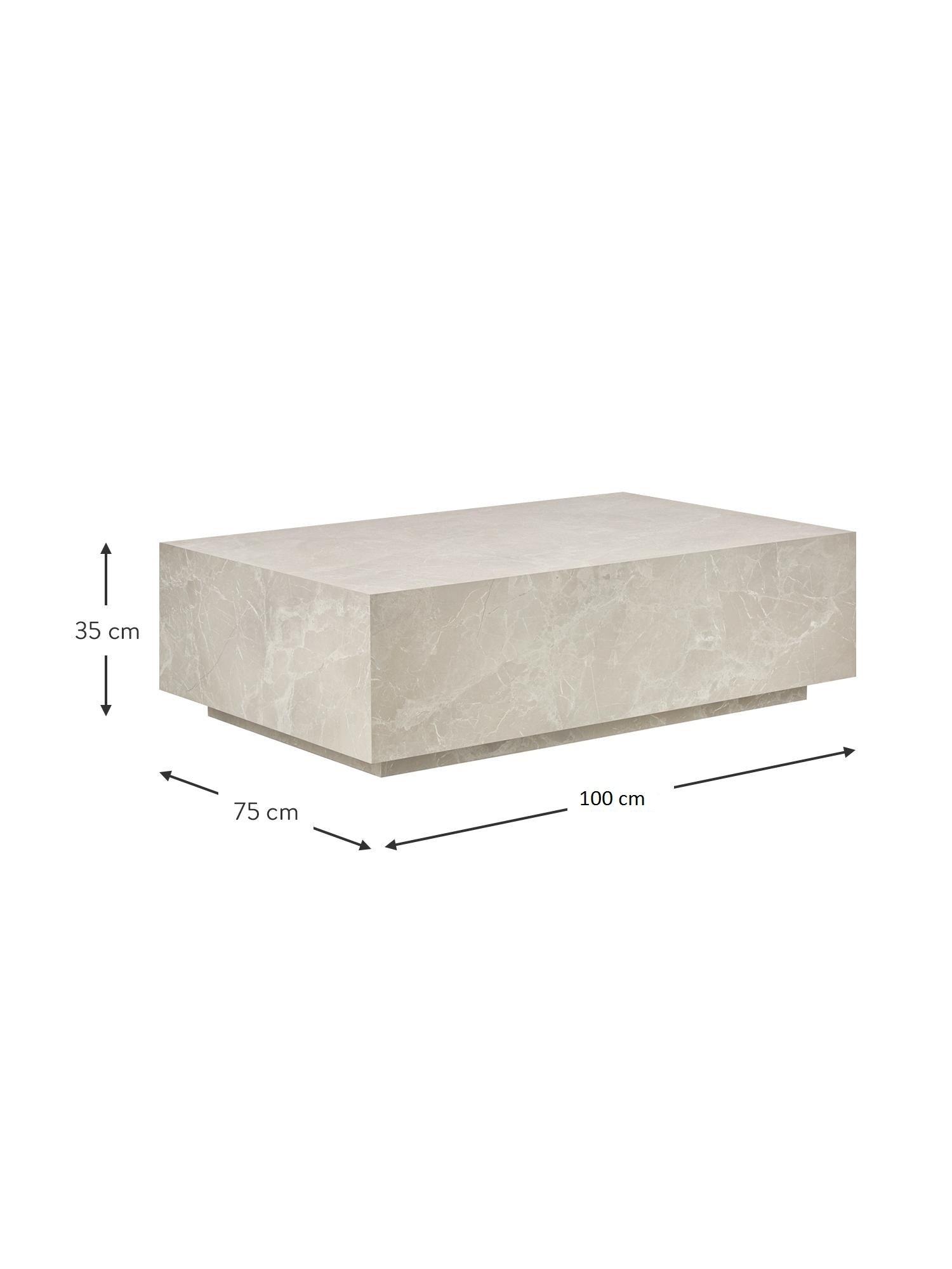 NAPLES Coffee Table With MERQUINA Marble Finish - WoodenTwist