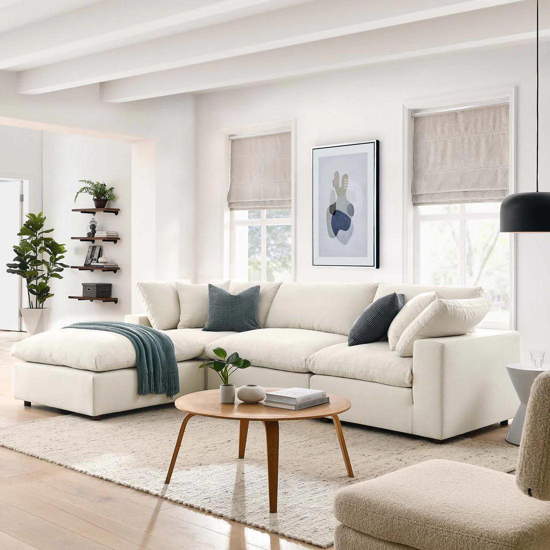 An L-Shape Sofa Set Built to Gather Around