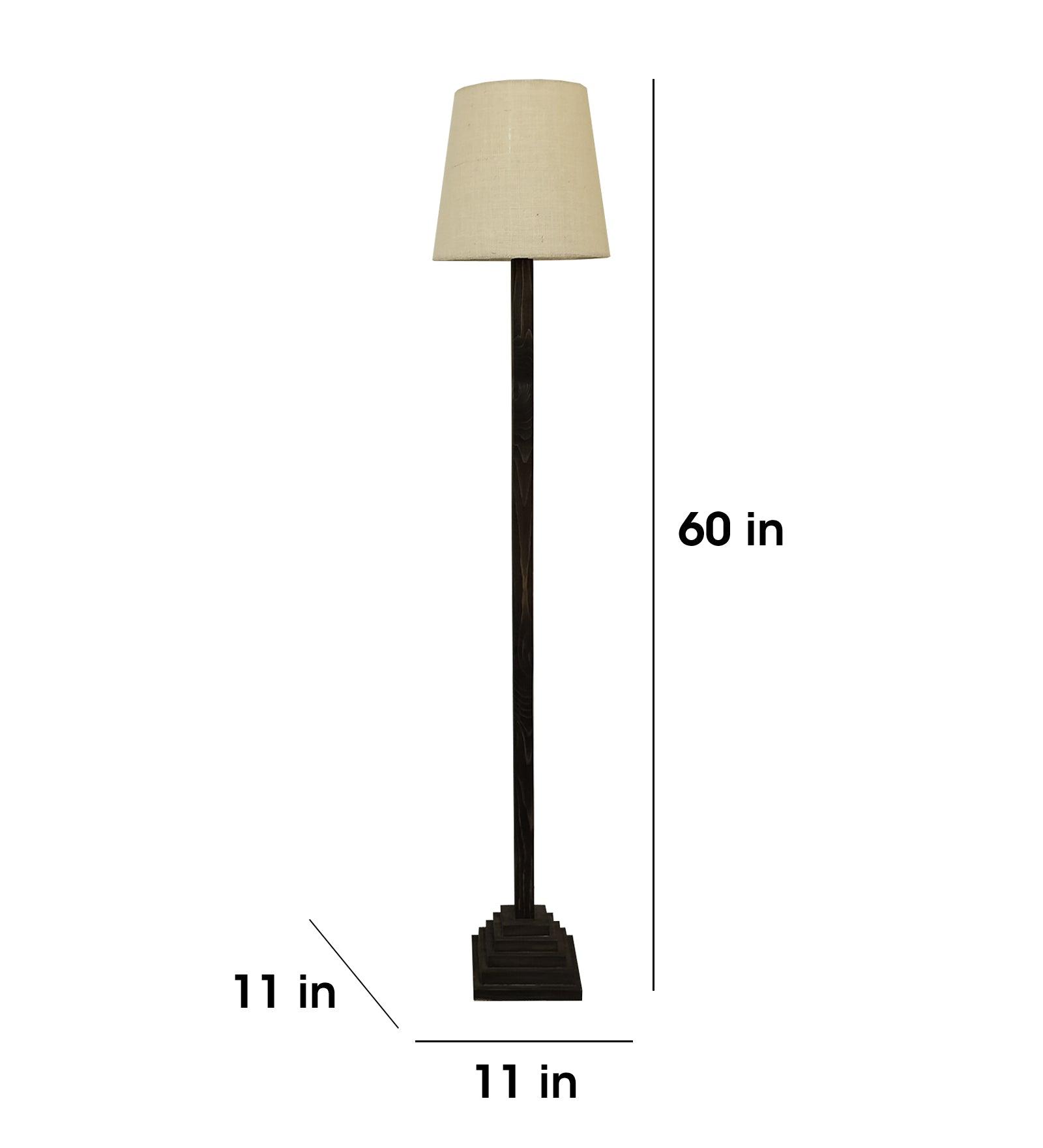 Space-saving floor lamp