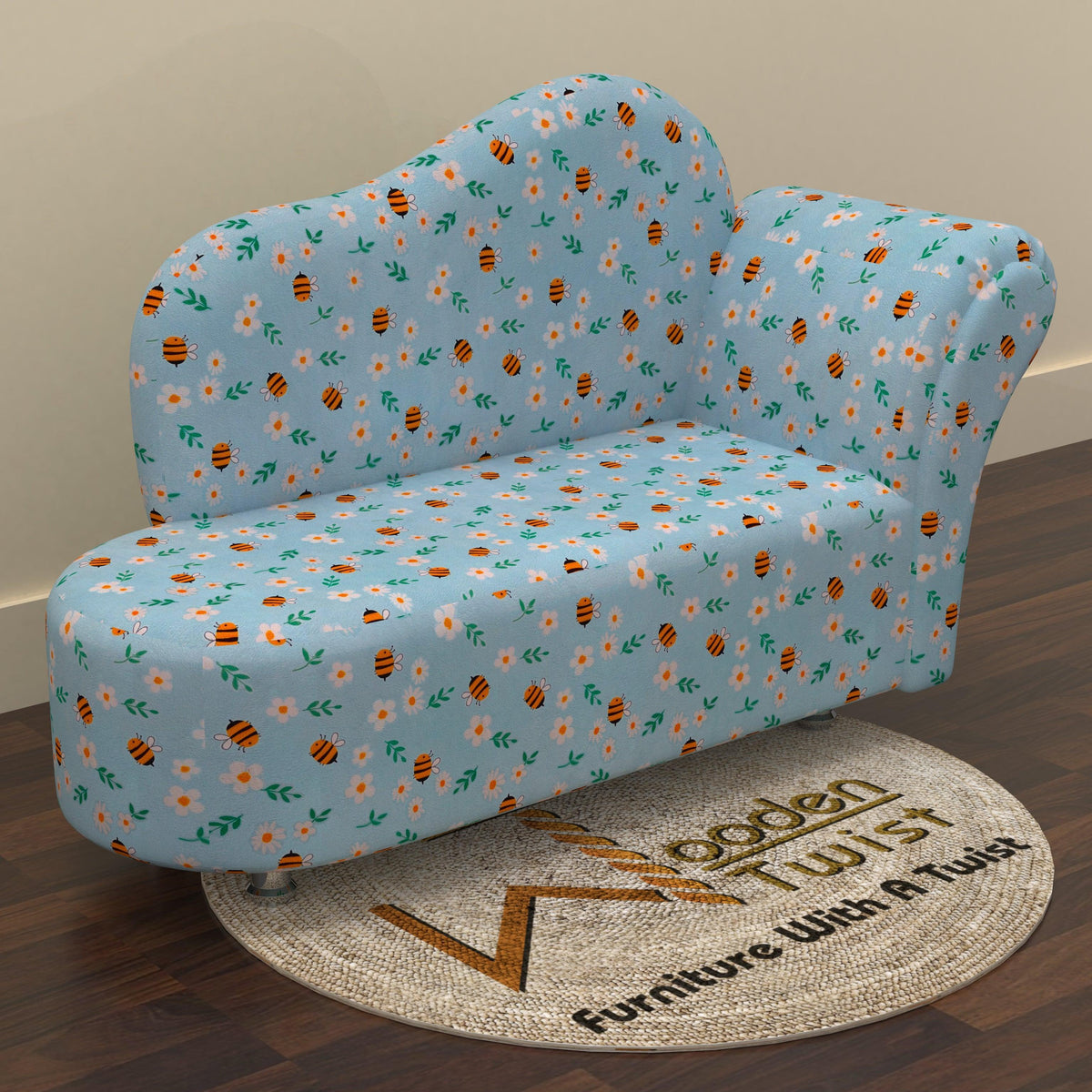 A fancy kids sofa for play, lounging and reading