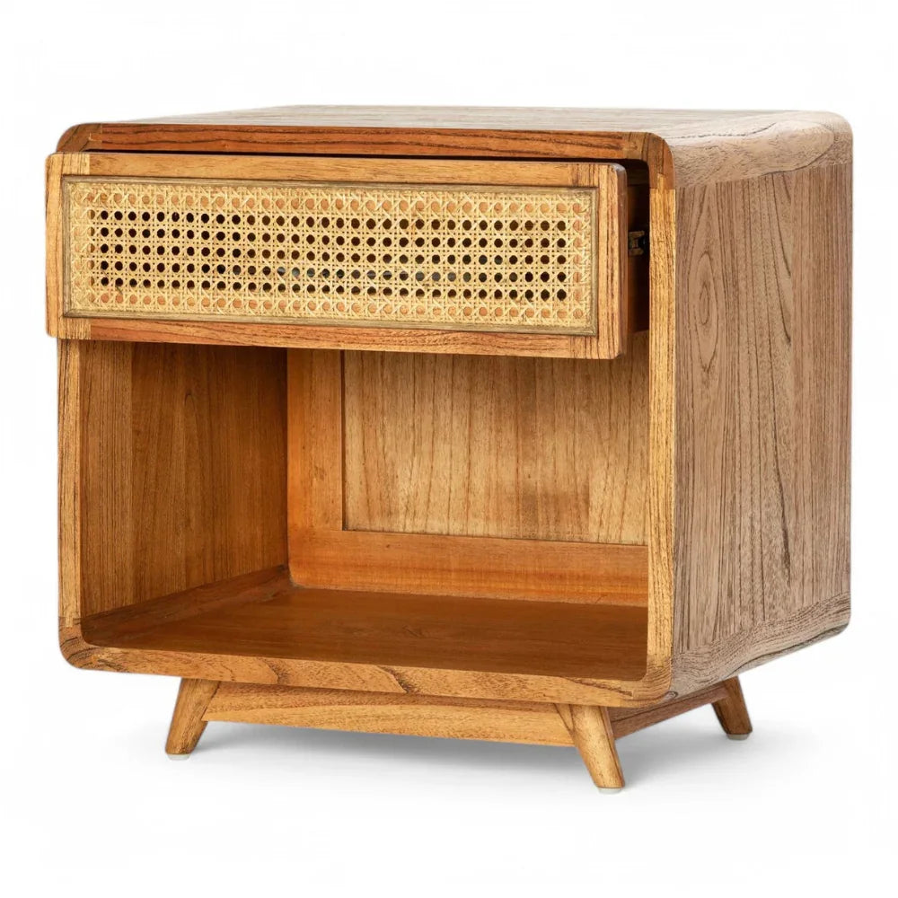 Rattan Bedside Table