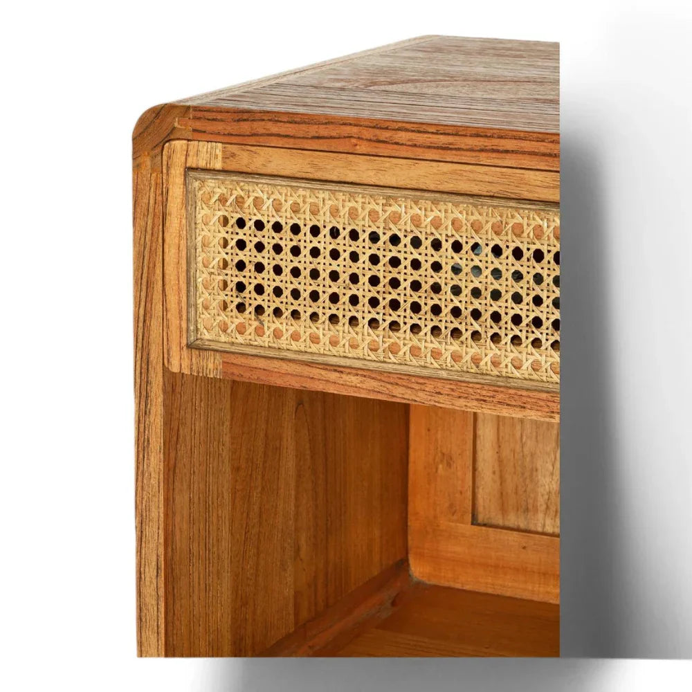Rattan Bedside Table