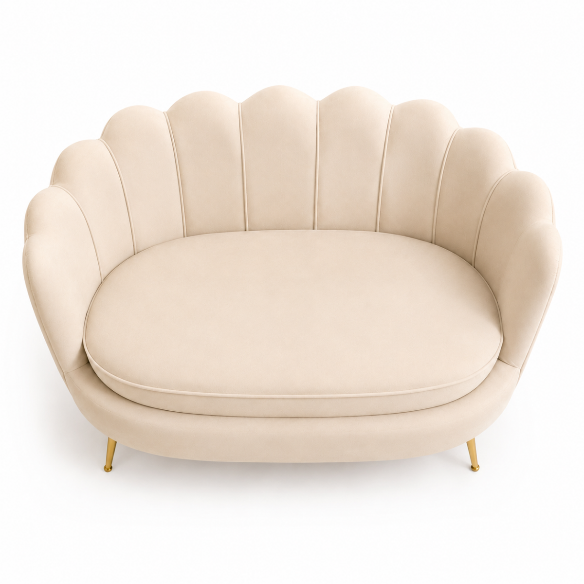 Wooden Twist Terciopelo Flared Arm Solid Wood Metal Legs Velvet Fabric Loveseat Modern Chaise Lounge