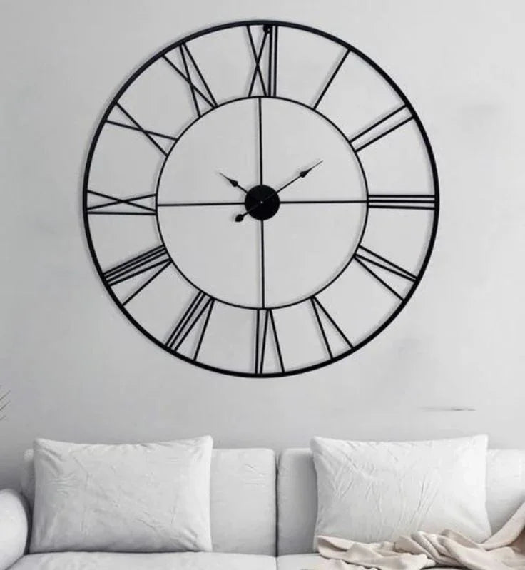 Black Skeleton Wall Clock