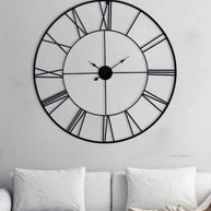 Black Skeleton Wall Clock