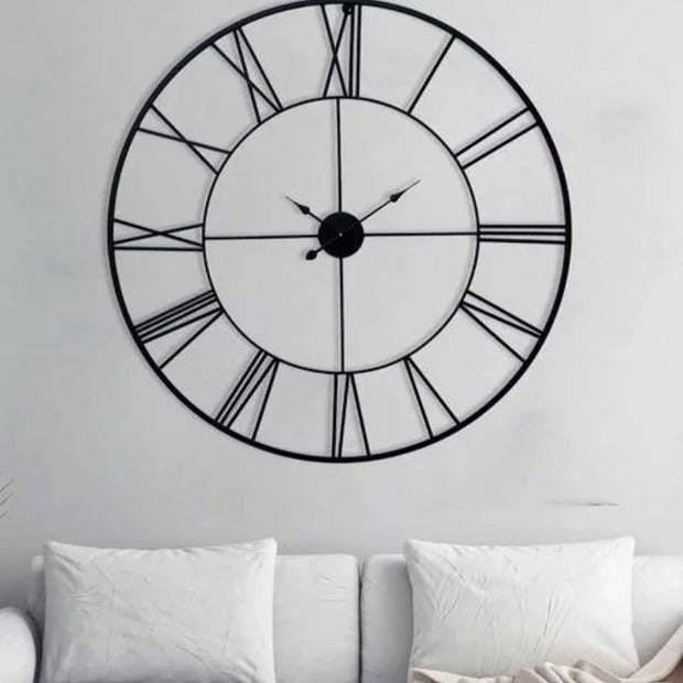 Black Skeleton Wall Clock