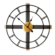 Black and Gold Decorative Wall Clock