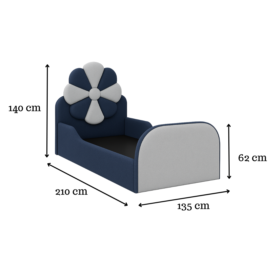 Modern Bed with Safety Sides