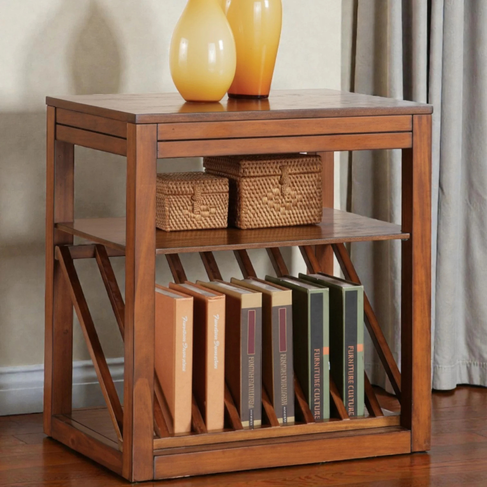 Mango Wood & HDHMR End Table