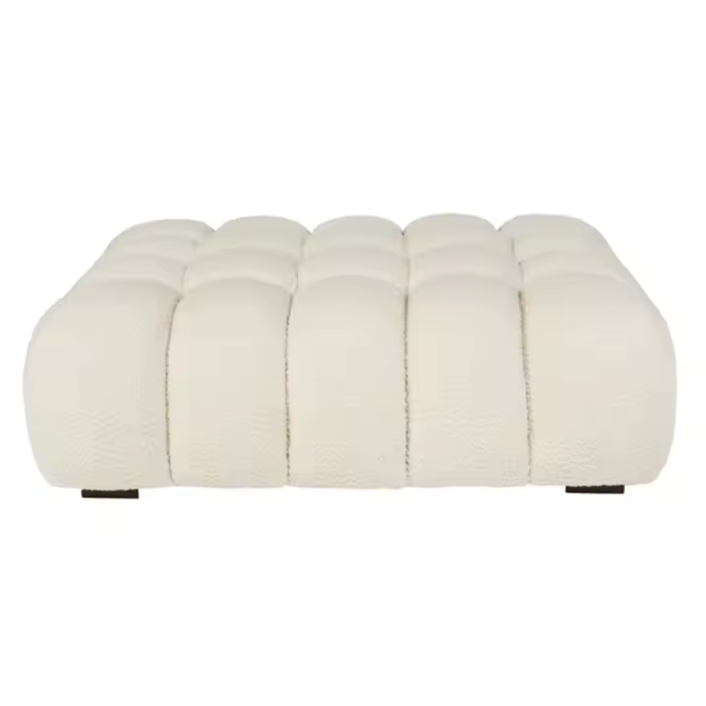 Modern Boucle Ottoman