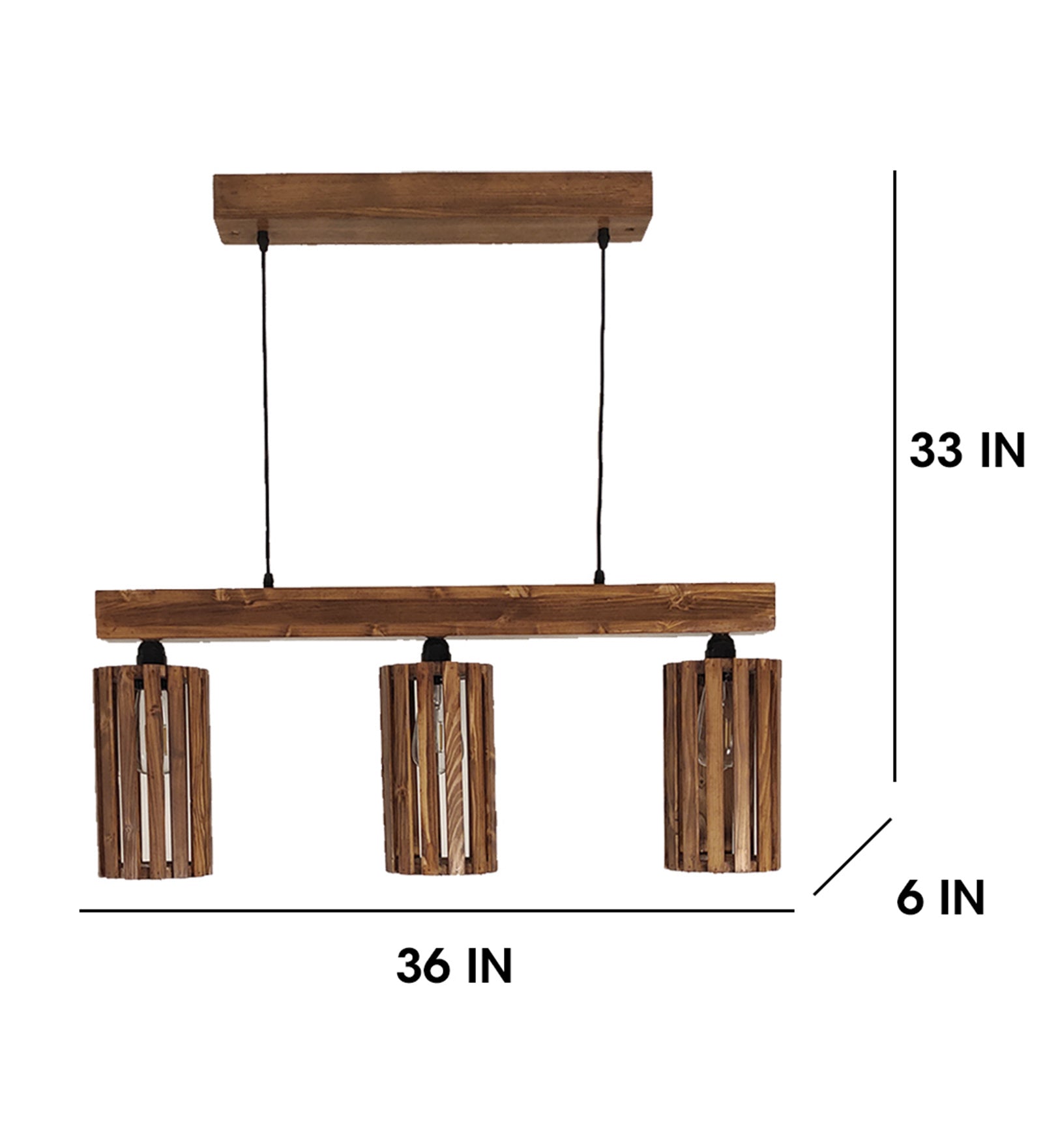 Casa Brown 3 Series Hanging Lamp