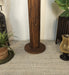 Cedar Wooden Floor Lamp with Premium Beige Fabric Lampshade - WoodenTwist