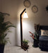 Charles Wooden Floor Lamp with Brown Base and Jute Fabric Lampshade - WoodenTwist