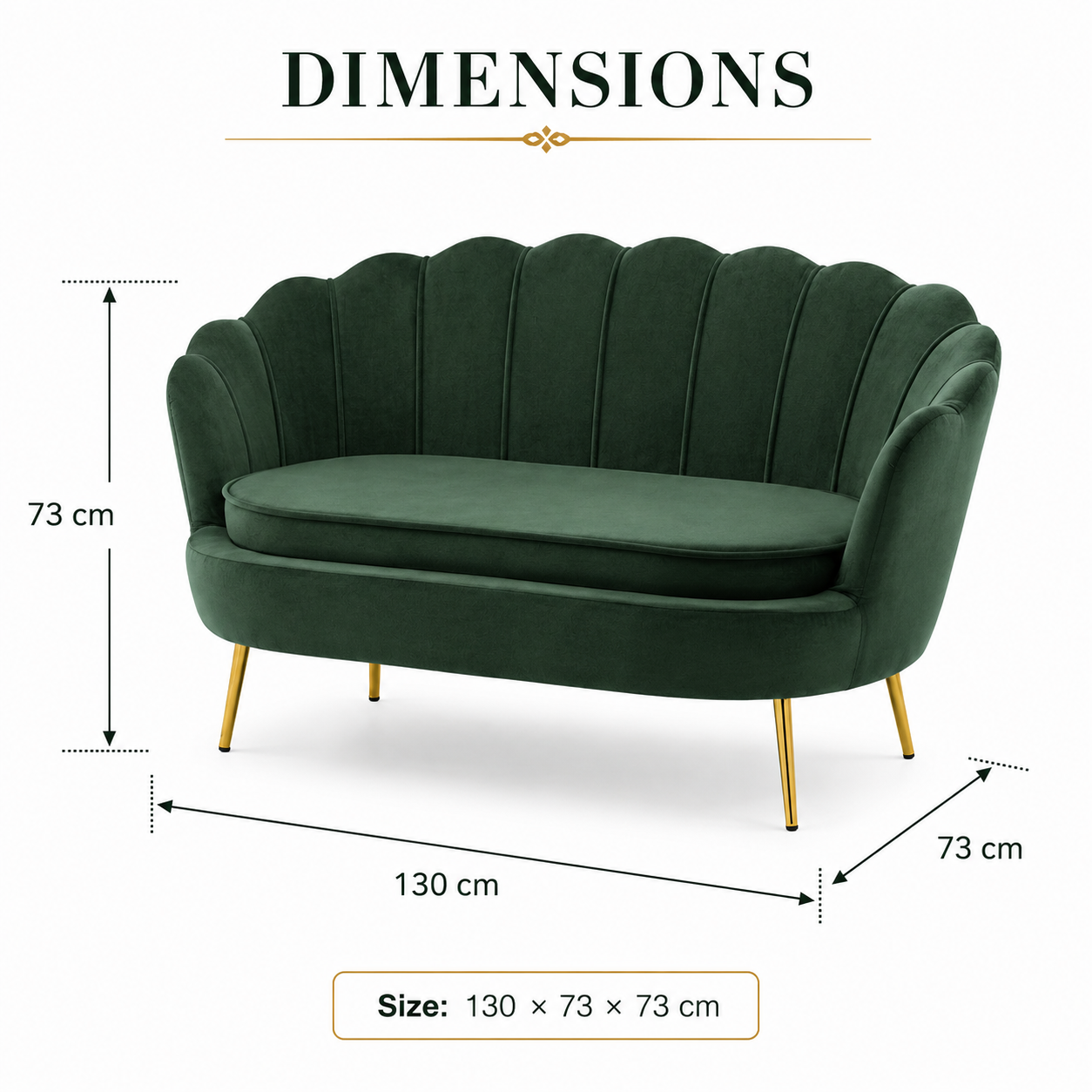 Wooden Twist Terciopelo Flared Arm Solid Wood Metal Legs Velvet Fabric Loveseat Modern Chaise Lounge