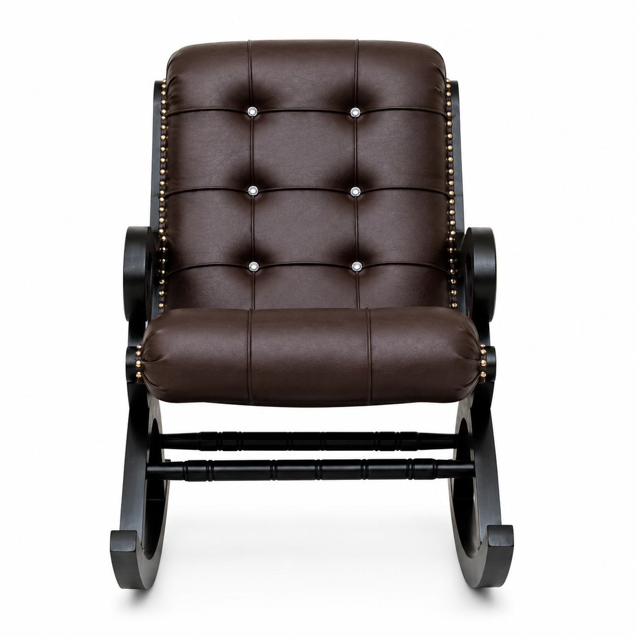 Royal Rocking Chair with Foot Rest ( Walnut )