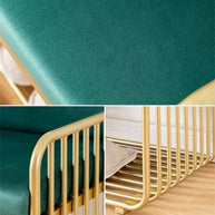Chic Gold Metal Frame Bench
