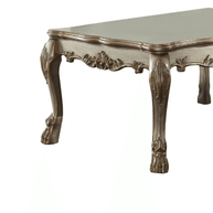 Wooden Twist Sallow Hand Carved Modern Teak Wood Rectangle Coffee Table - WoodenTwist