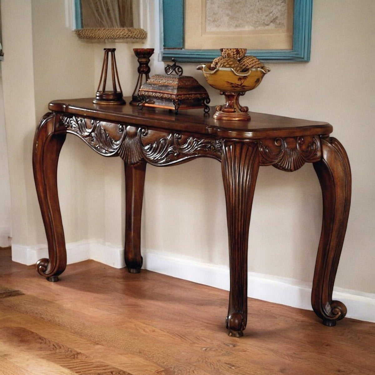 Handcrafted Royal Console Table