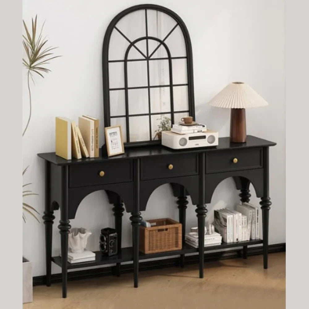 Nexus Walnut Finish Console Table