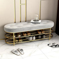 Contemporary shoe storage bench